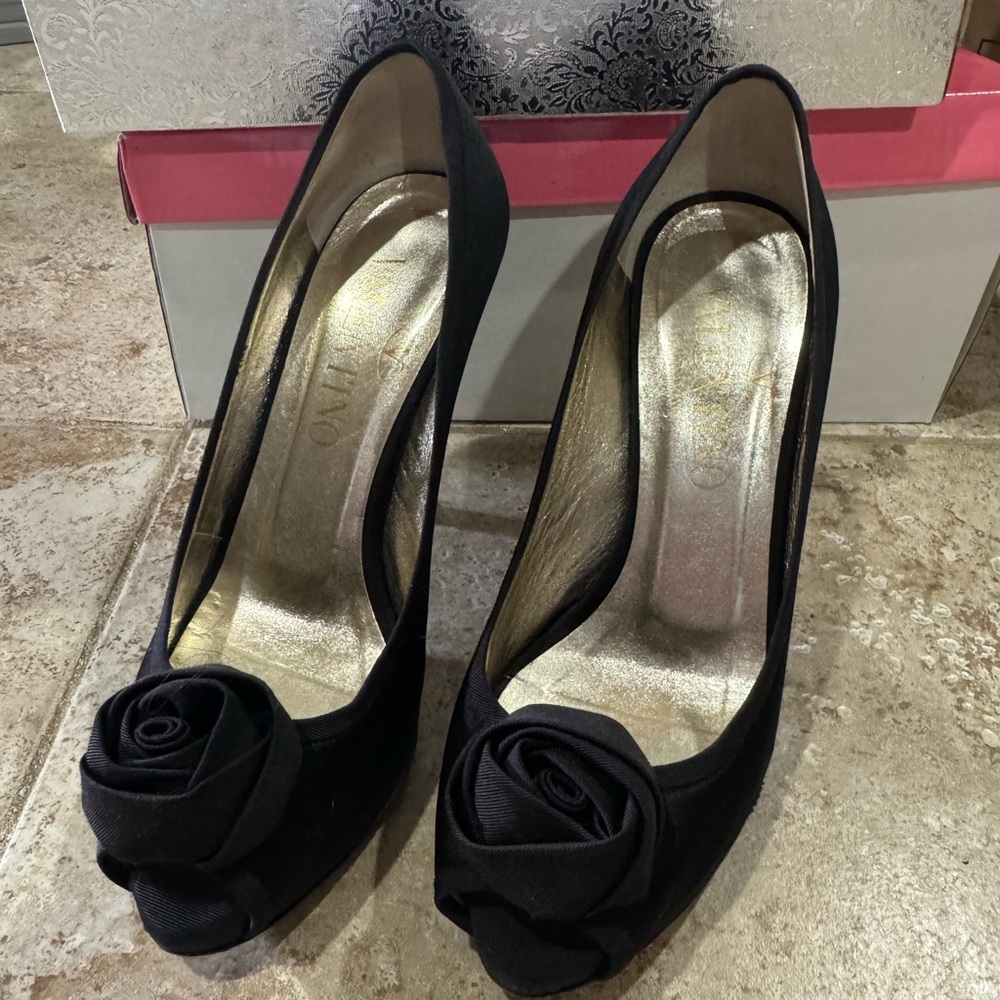 Valentino Heels with Floral Detail